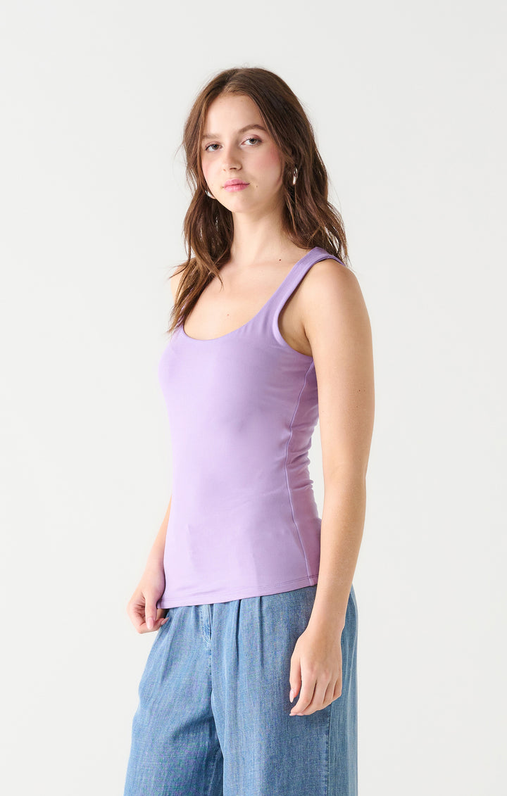 Square Neck Lavender Tank