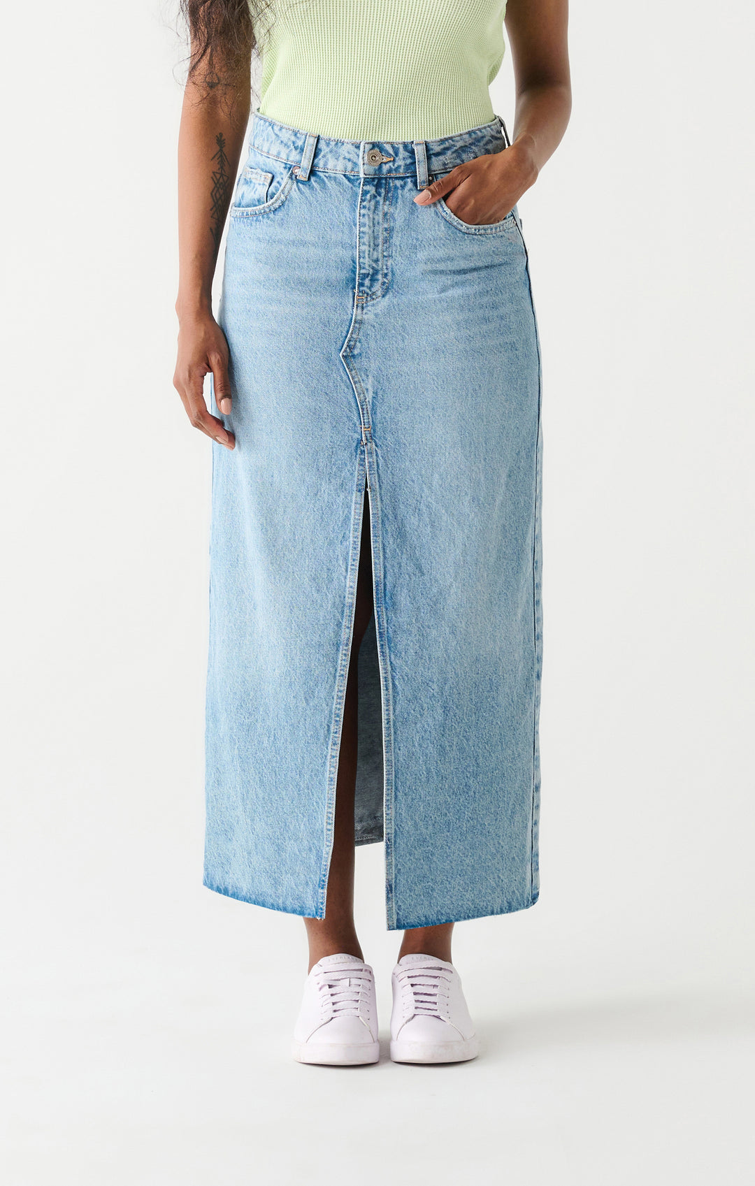 Dex Maxi Denim Skirt