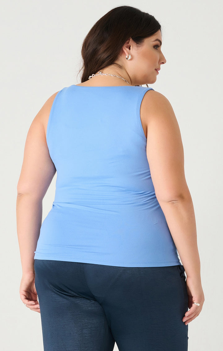 Dex Square Neck Tank Top - Ocean