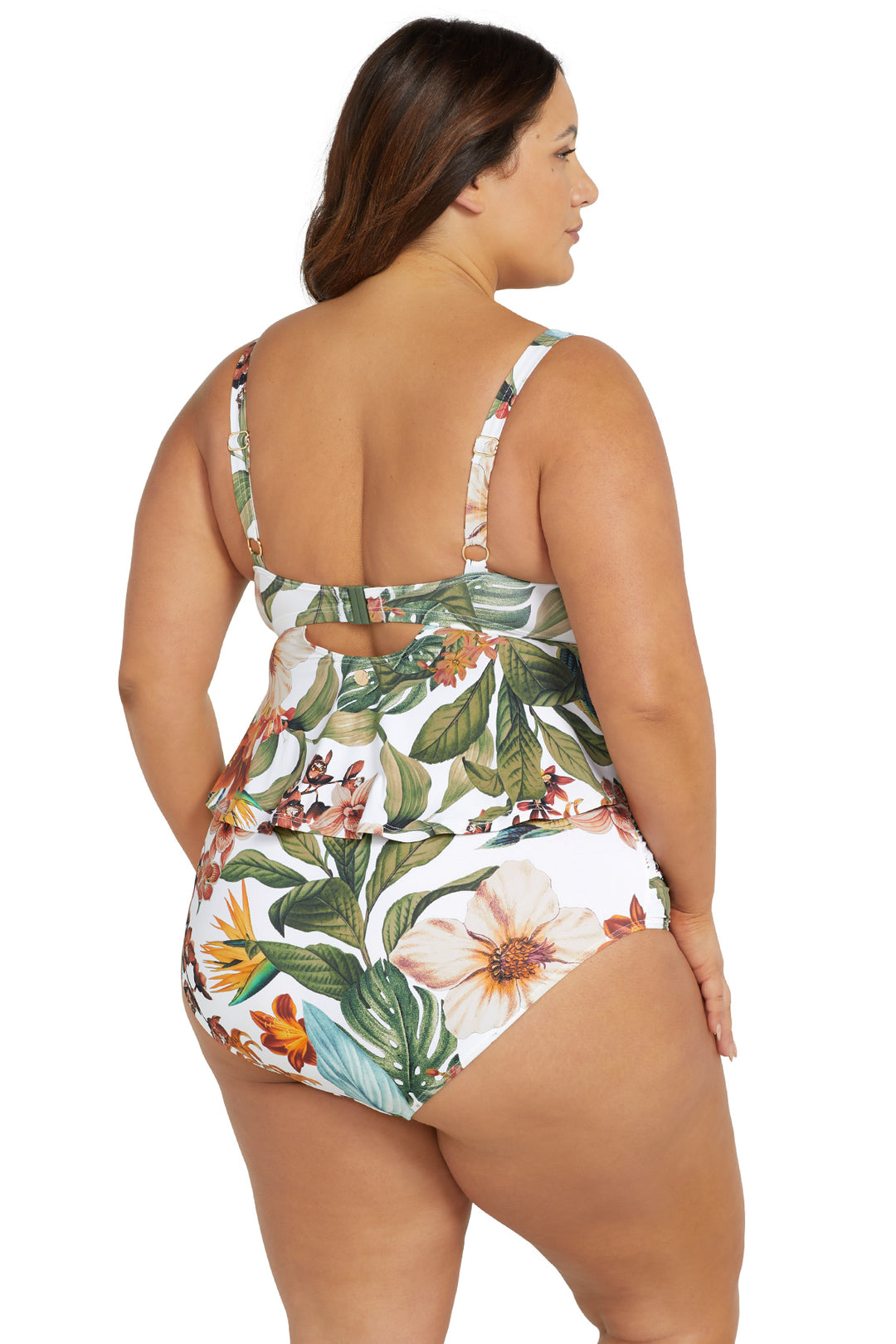 Into The Saltu Chagall Multi Cup Midriff Bikini Top