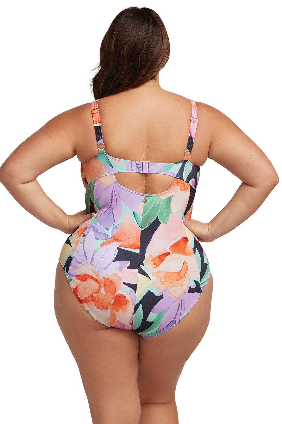 Natare Flo Turner Chlorine Resistant One-Piece Swimsuit - Size 16