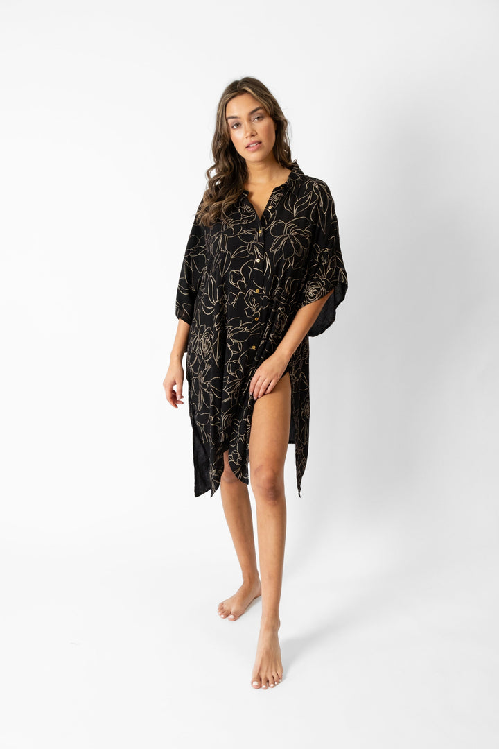 Miami Shine Big Shirt Dress