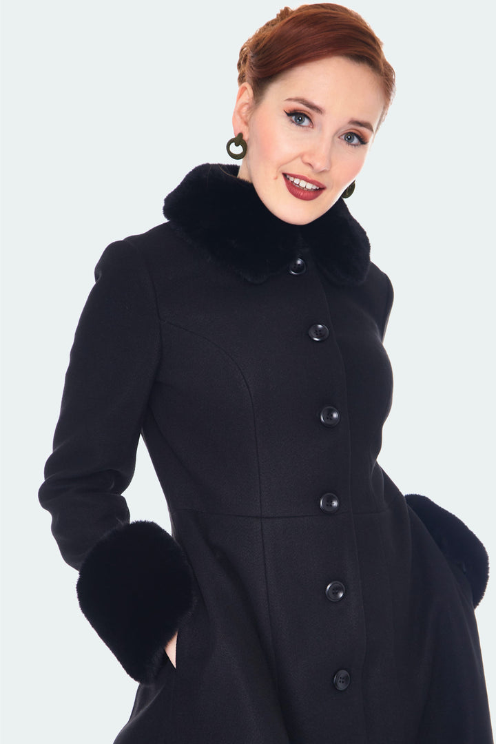 Erin Coat With Detachable Faux-Fur