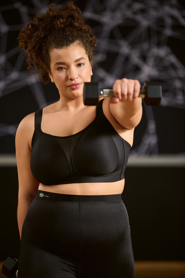 Anita Smart Control – Sports bra  - Black - Sheer Essentials Lingerie & Swimwear