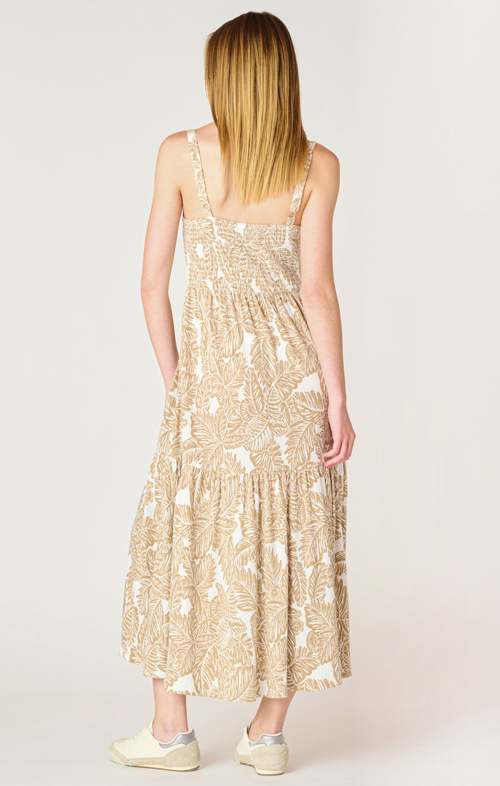 Dex Sleeveless Smocked Midi Dress