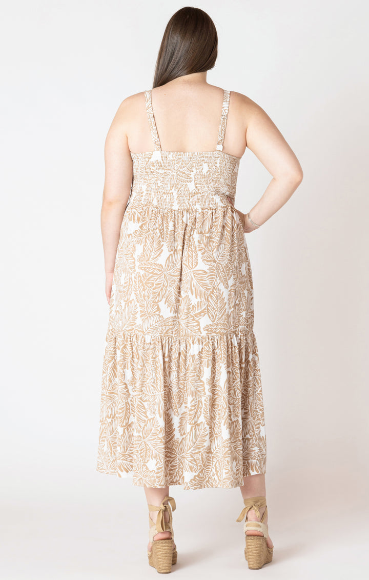 Dex Sleeveless Smocked Midi Dress