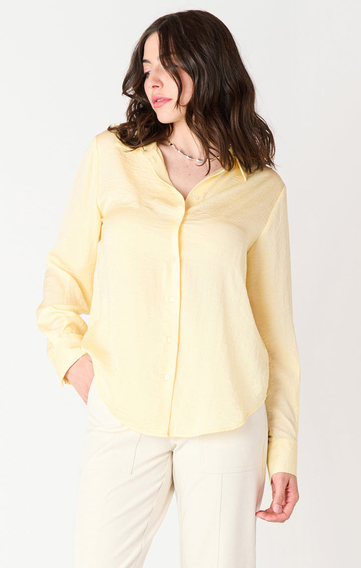 🇨🇦 Long Sleeve Flowy Satin Blouse