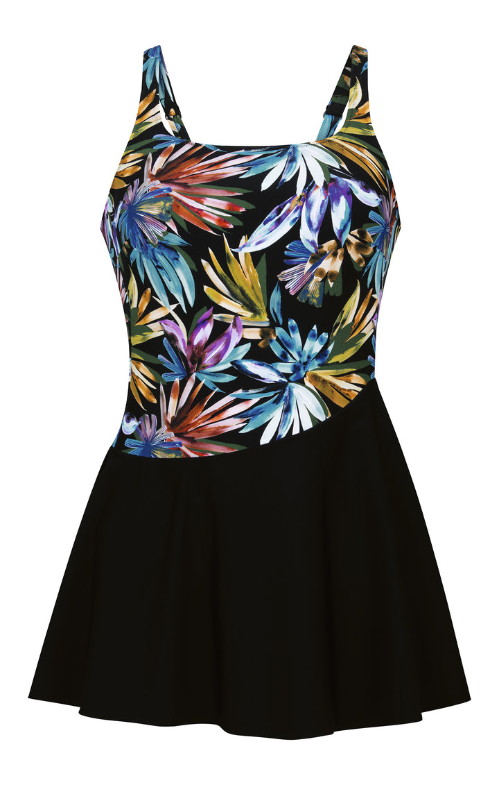 Kista Mastectomy Swim Dress - Night Flowers