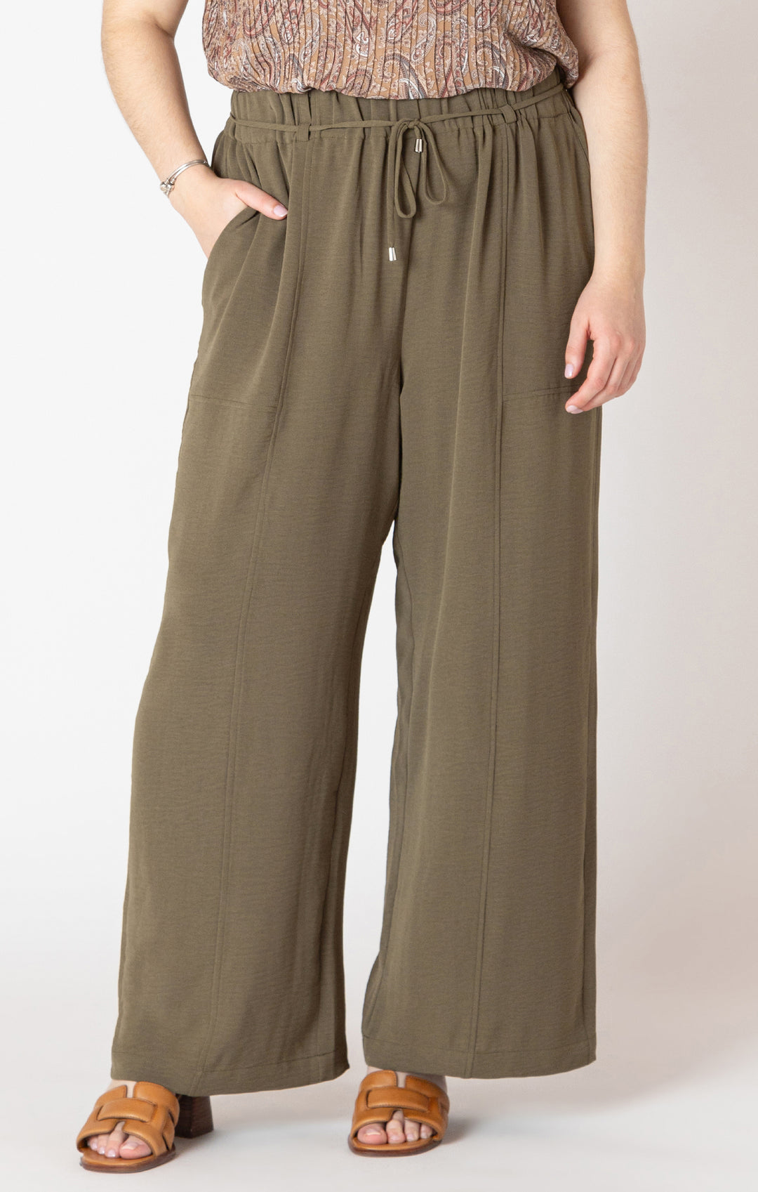 Dex Belted Wide Leg Flowy Pants