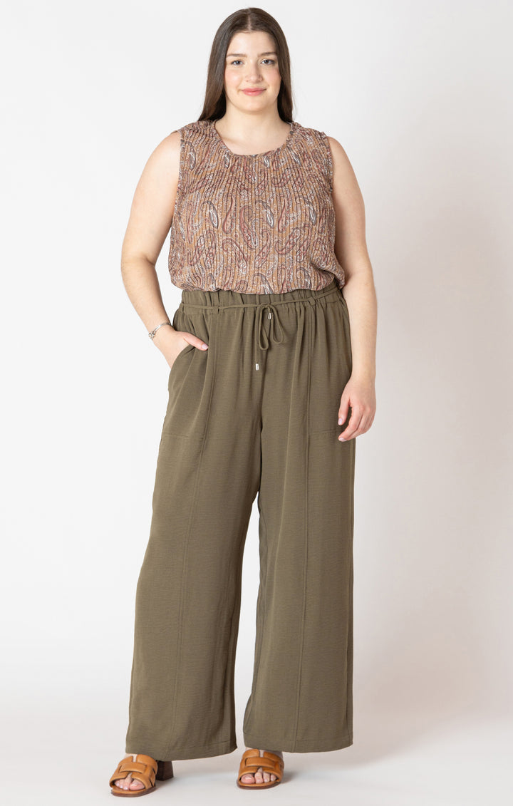 Dex Belted Wide Leg Flowy Pants
