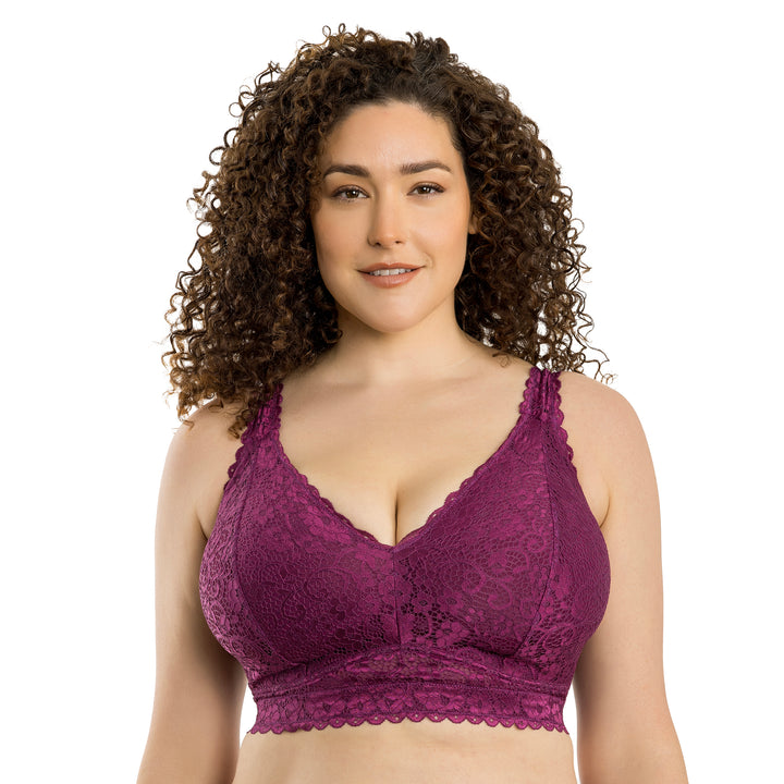 Adriana Lace Bralette - Blackberry