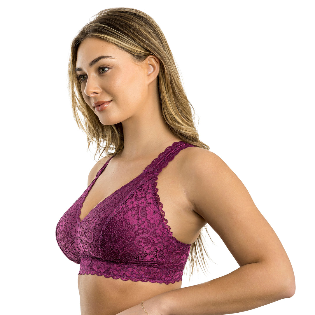 Adriana Lace Bralette - Blackberry