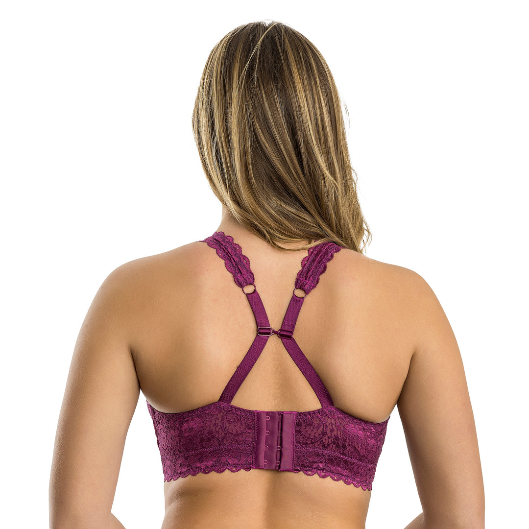 Adriana Lace Bralette - Blackberry