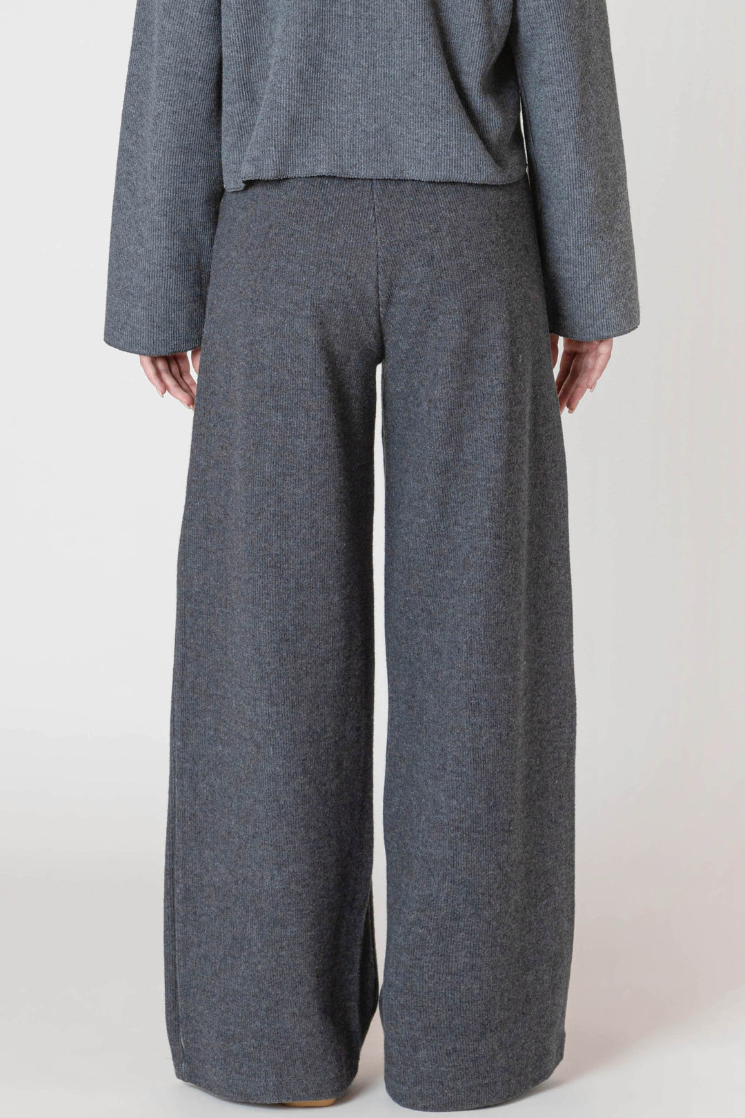 Wide Leg Ribbed Pants