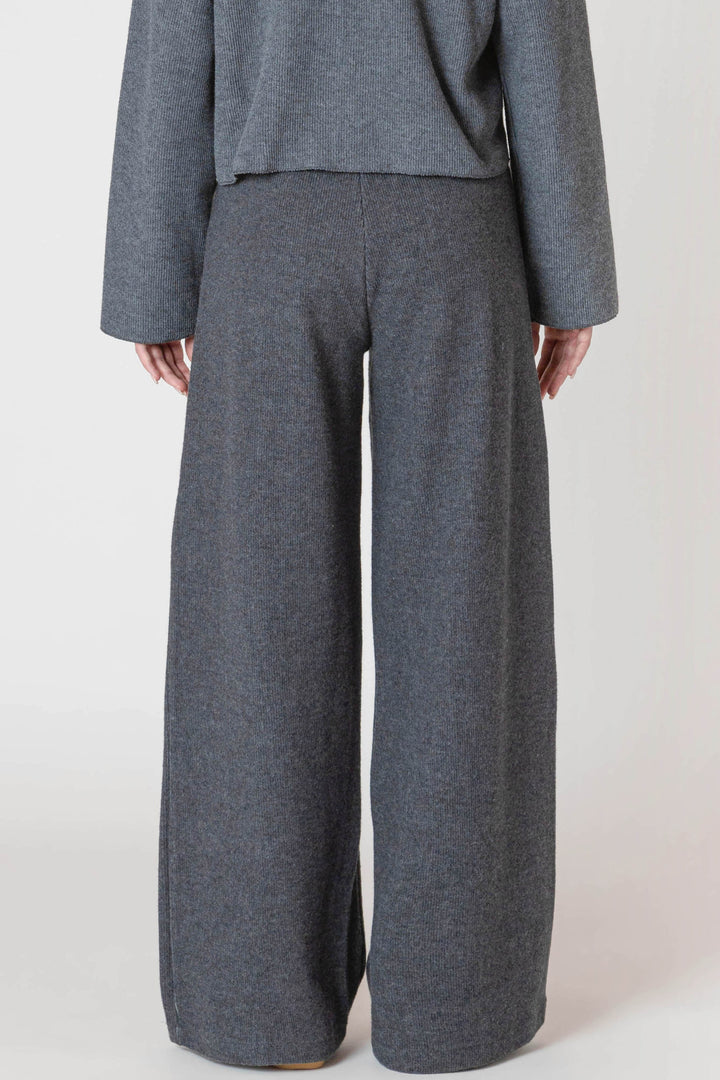 Wide Leg Ribbed Pants