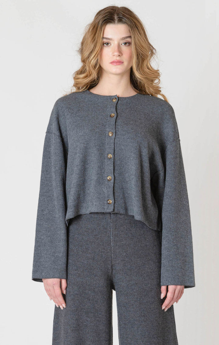 Ribbed Cardigan Sweater