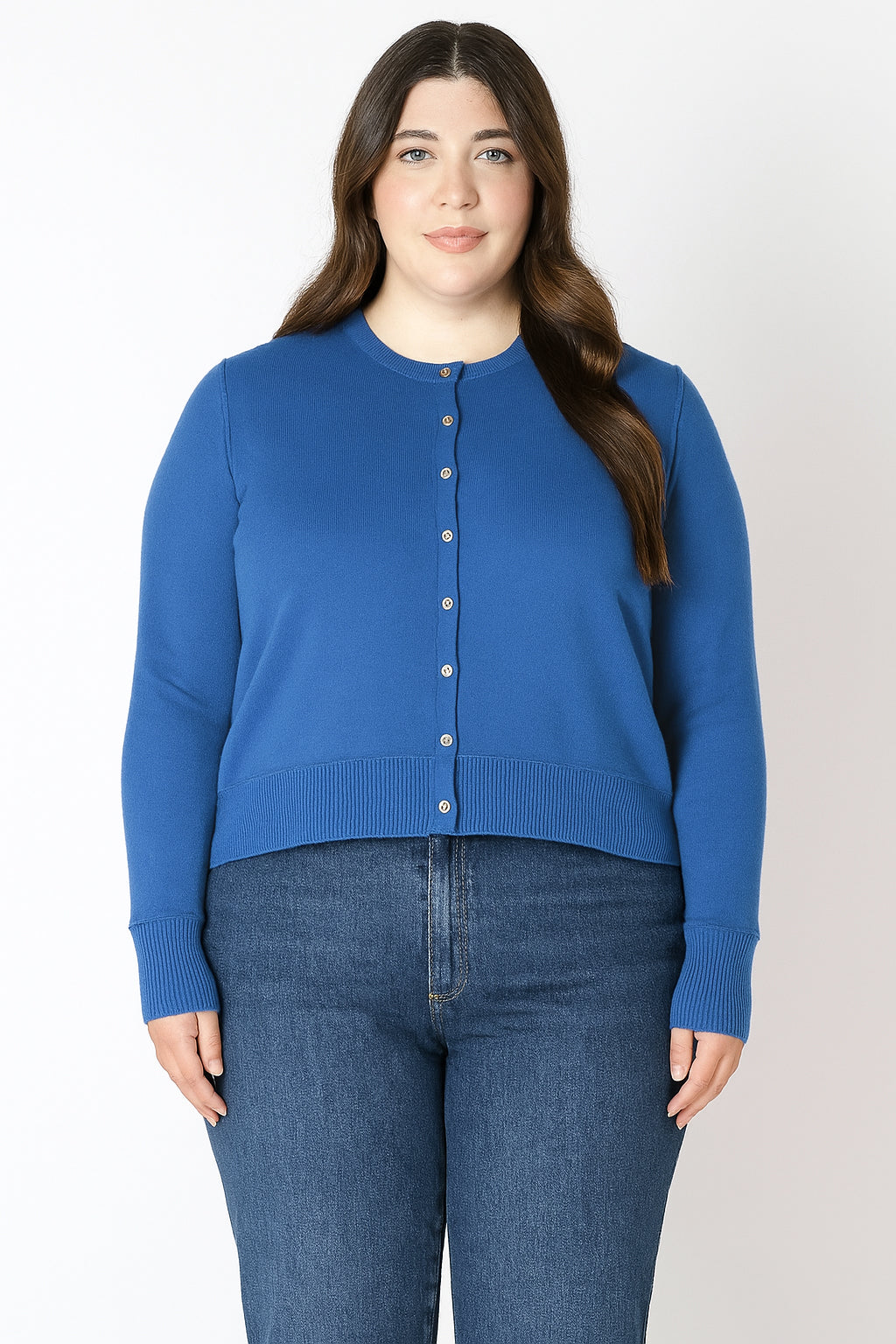 Easy Crew Neck Cardigan