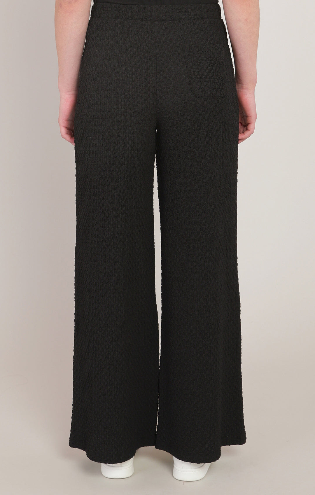 Textured Wide Leg Pants