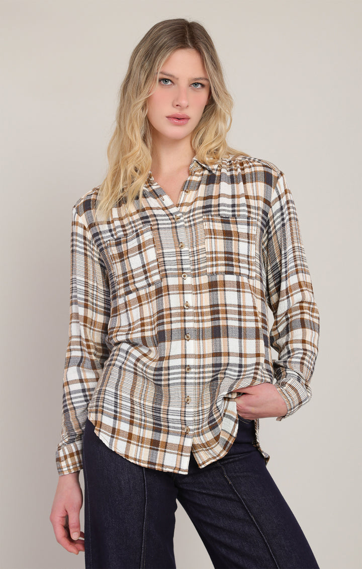 Long Sleeve Plaid Shirt