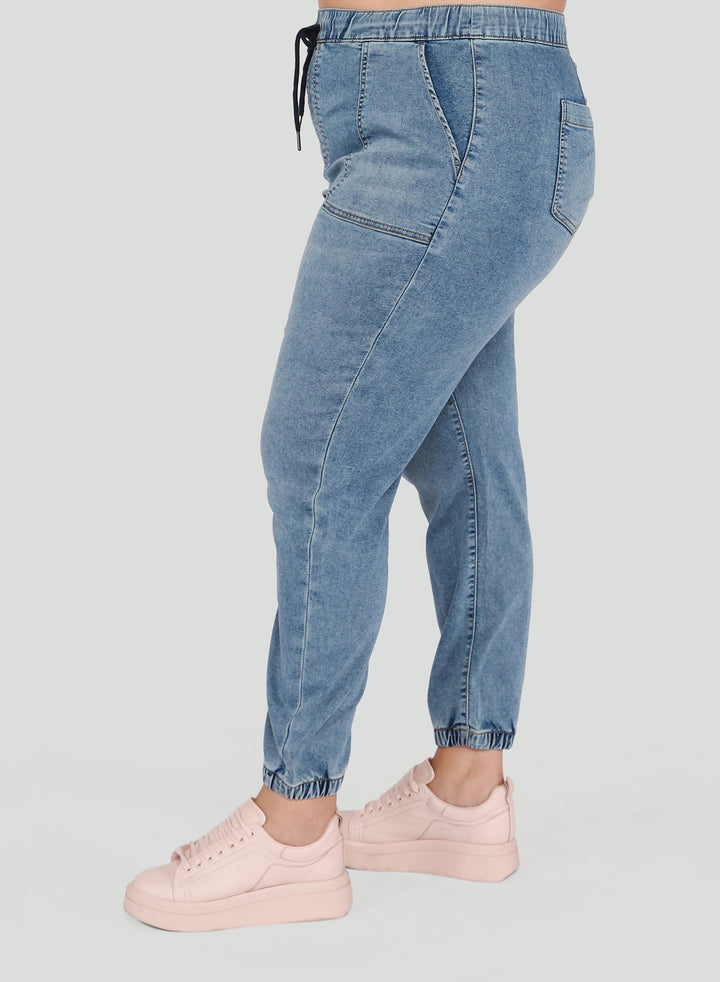 Dex Sofia High Rise Denim Jogger