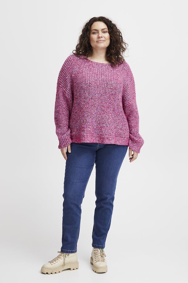 Fransa Knitted Very Berry  Pullover Sweater