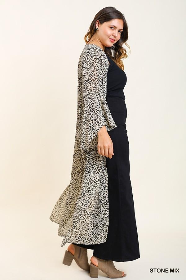 Animal Print Kimono