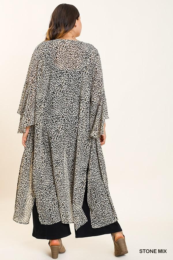 Animal Print Kimono