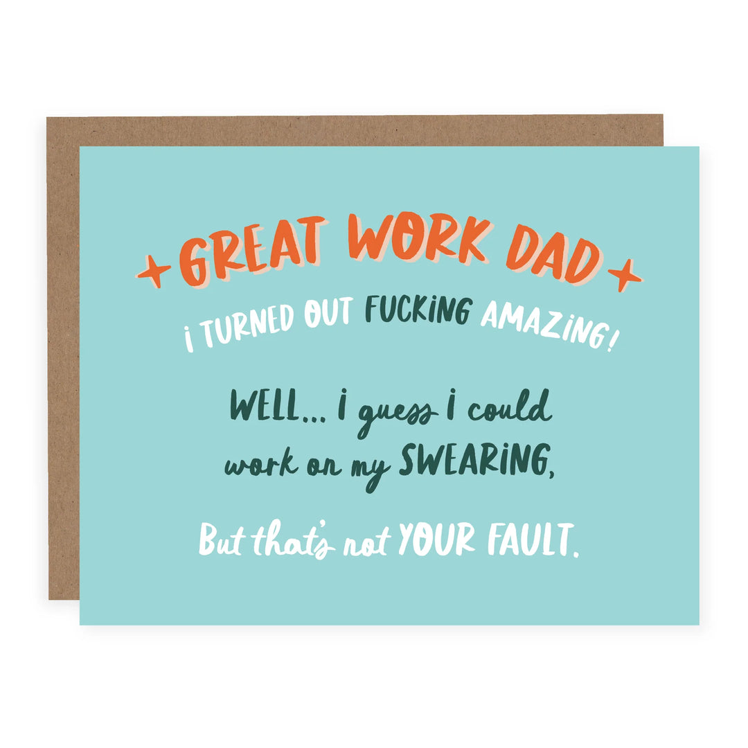 WORK ON MY SWEARING DAD CARD