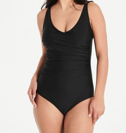 One Piece Swimsuit Plus Size  - Black