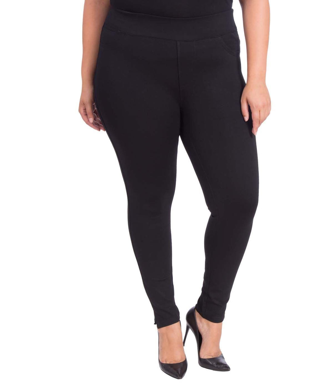 Anna Jersey Ponte Pant - Jersey Black