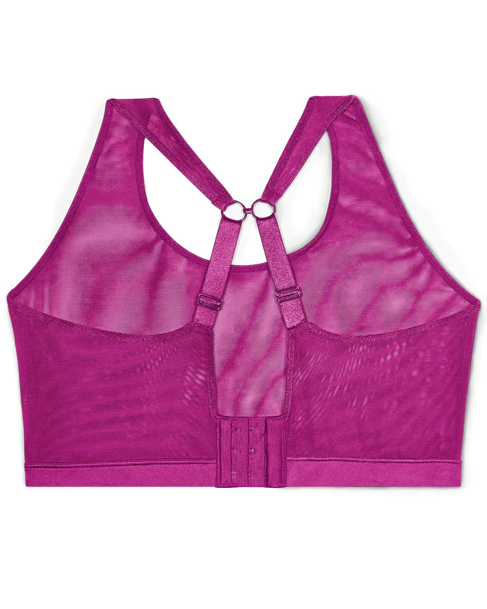 Sheer Mesh Bralette - Cosmo Pink - Size 2 X