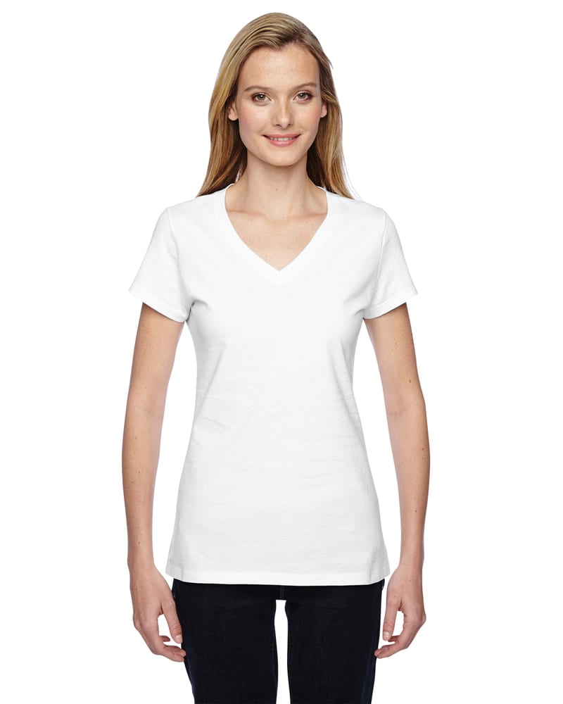 Softspun Cotton Jersey Junior V-Neck T-Shirt
