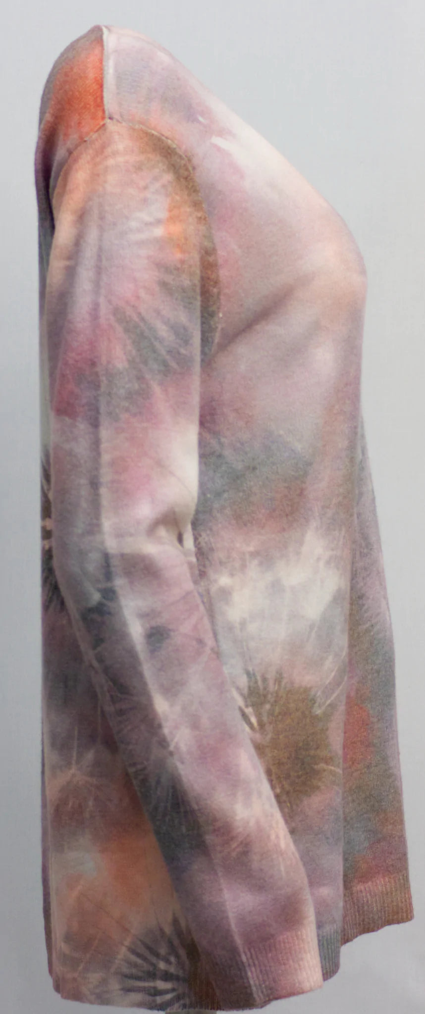 Knitted Printed Sweater - 3/4 sleeve