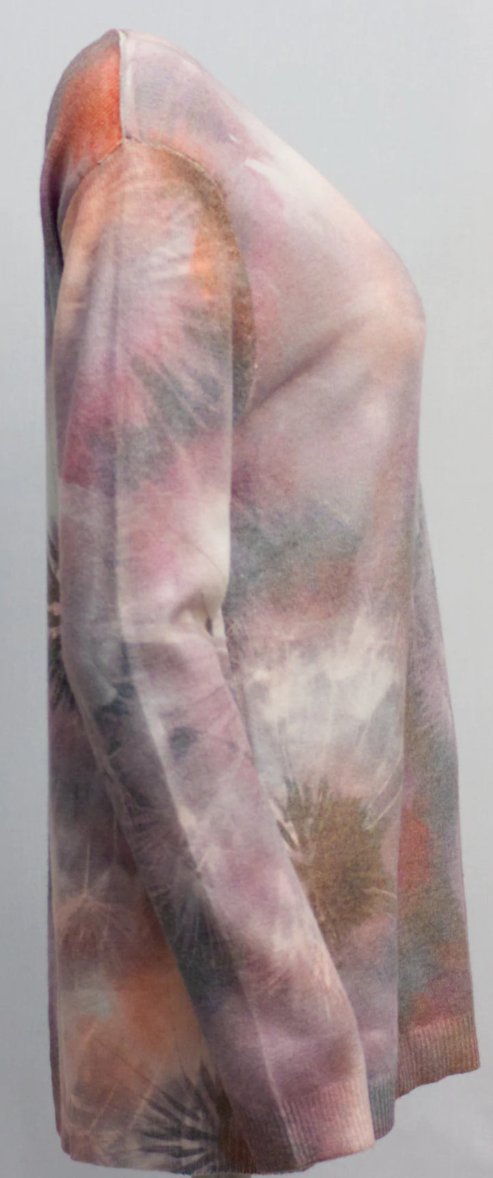 Knitted Printed Sweater - 3/4 sleeve