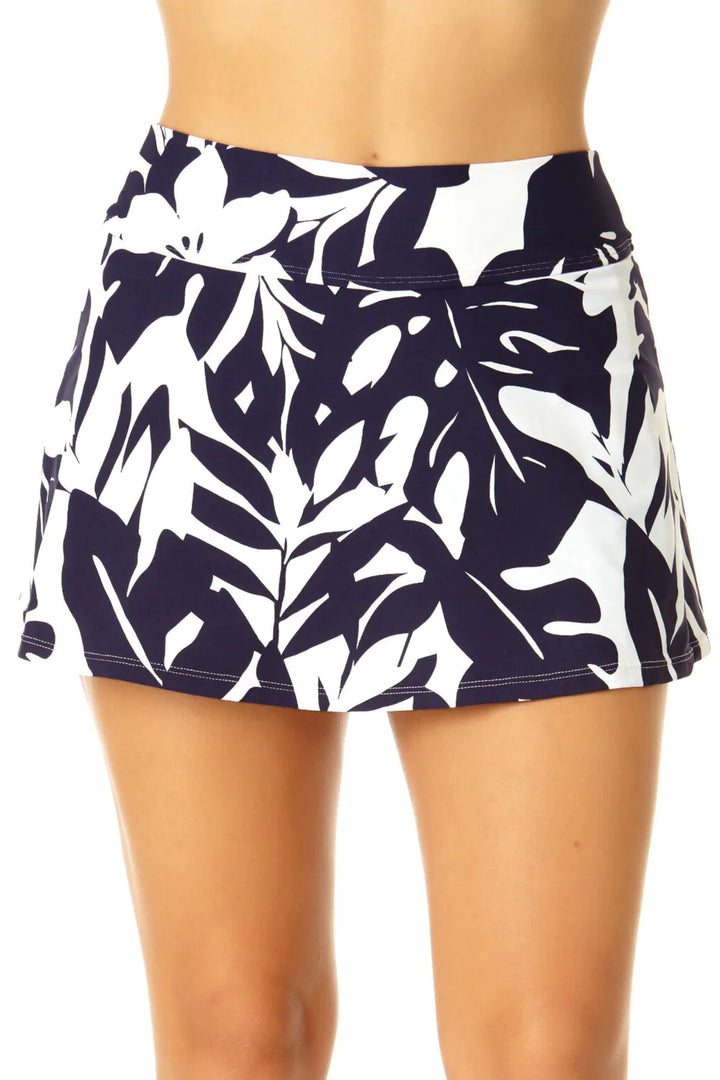 Coastal Palm Skort Swim Bottom - Size X-Small