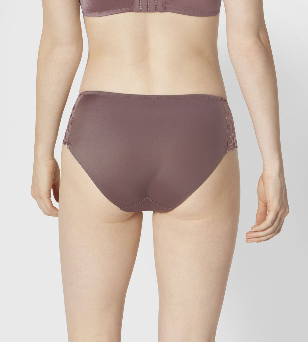 "Final Sale" Modern Finesse Tai Brief - Rose Brown - Size Small