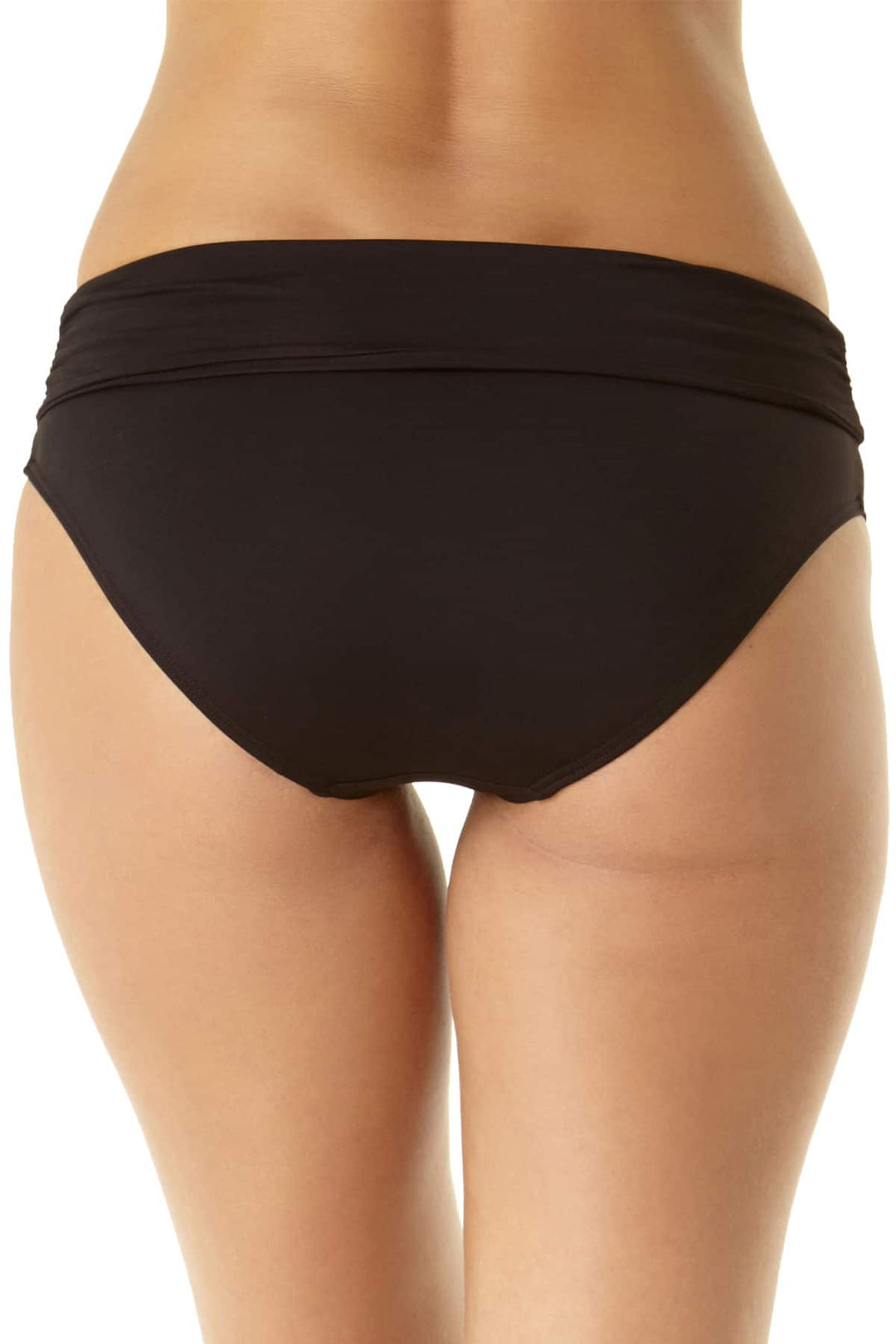 Convertible Hi Waist Shirred Bottom - Black