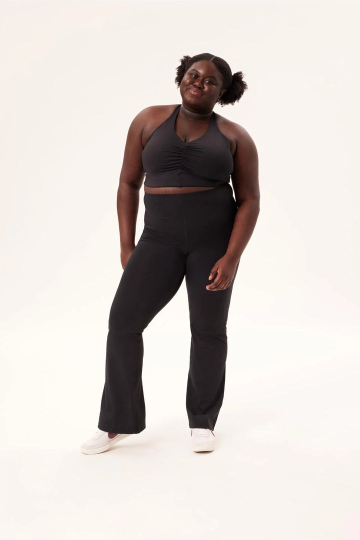 Girlfriend Collective Compressive Flare Legging- Black