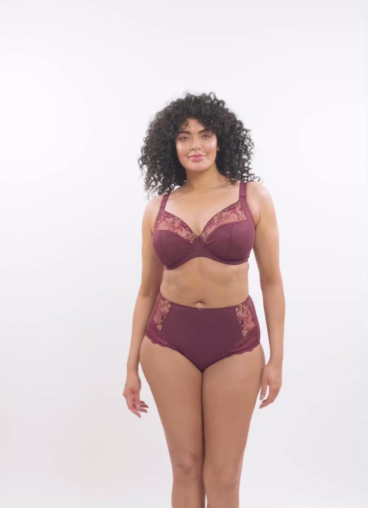 Charley Plunge Bra - Aubergine