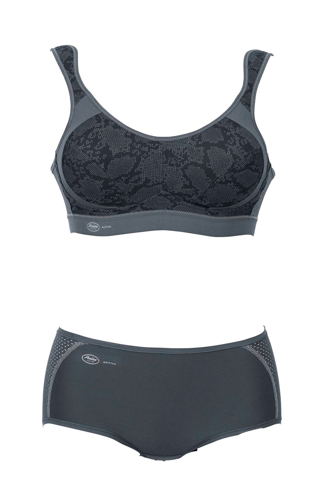 Extreme Control Sports Bra - Black Print - Sheer Essentials Lingerie & Swim