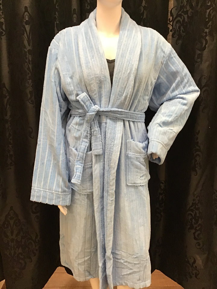 Cotton Terry Stripe Robe