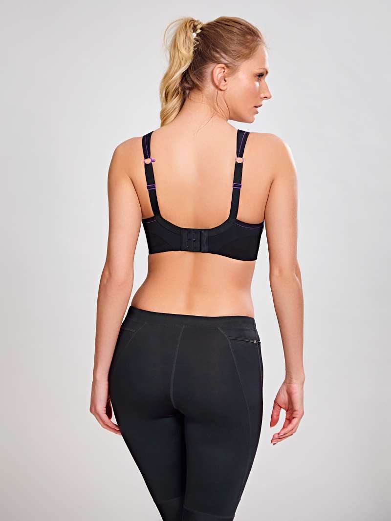 Wire Free Sports Bra - Black - Sheer Essentials Lingerie & Swim