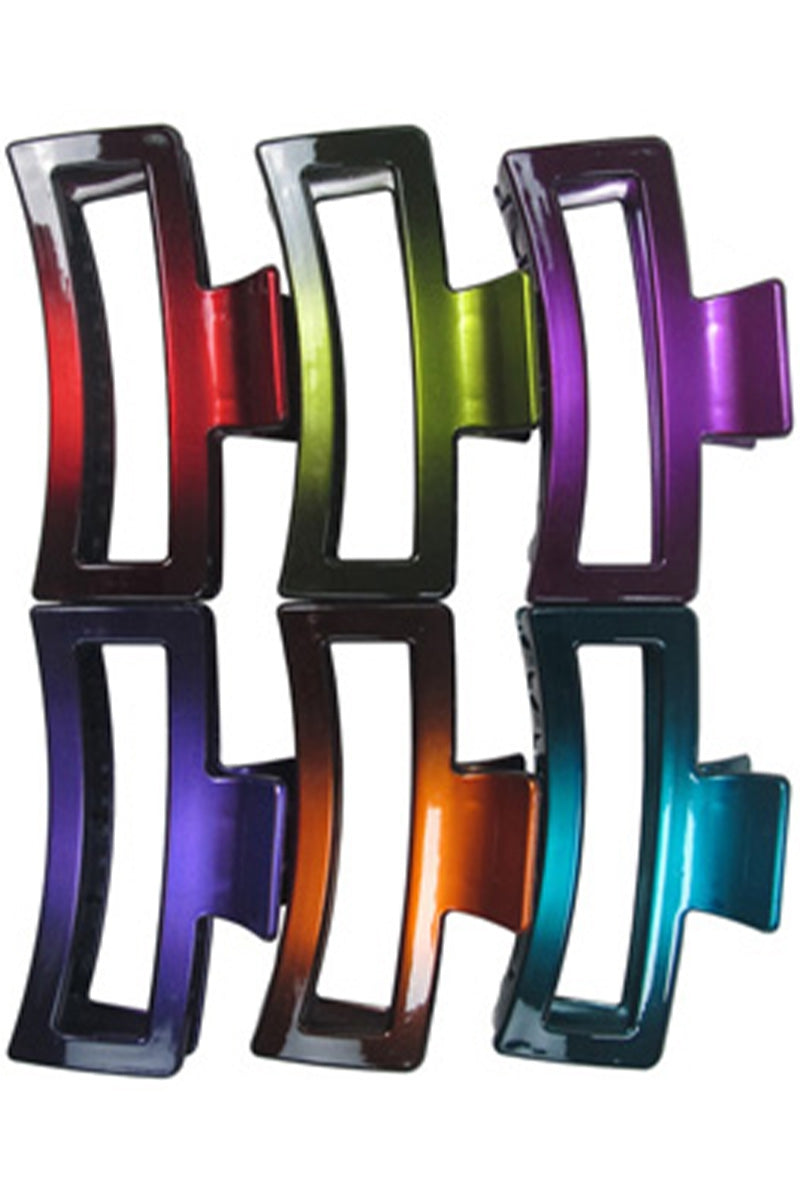 Extra Wide Metallic Ombre Hair Claw