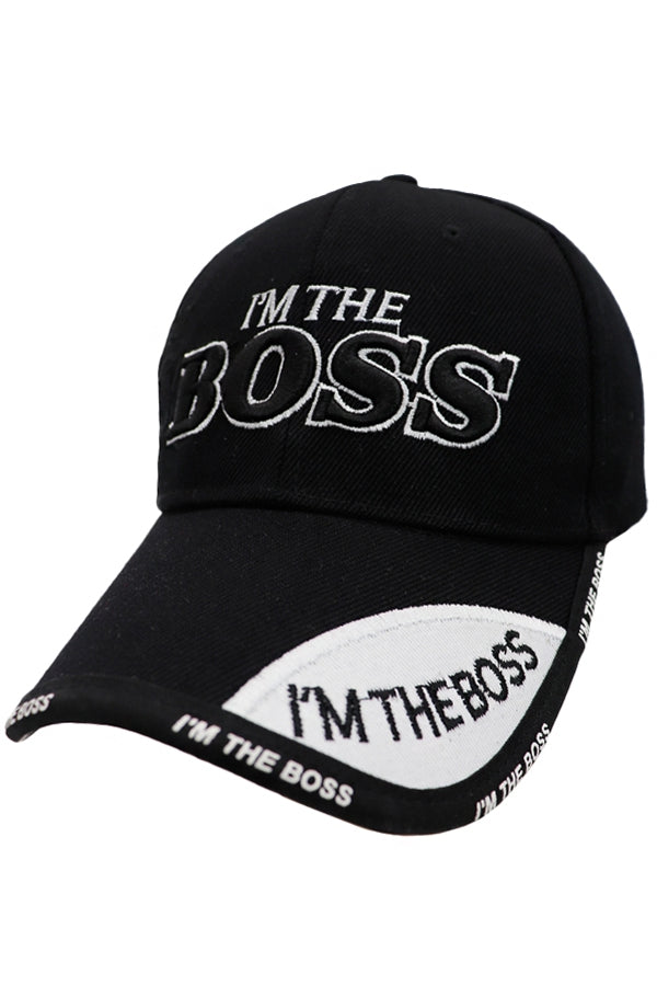I'M THE BOSS Embroidered Baseball Cap