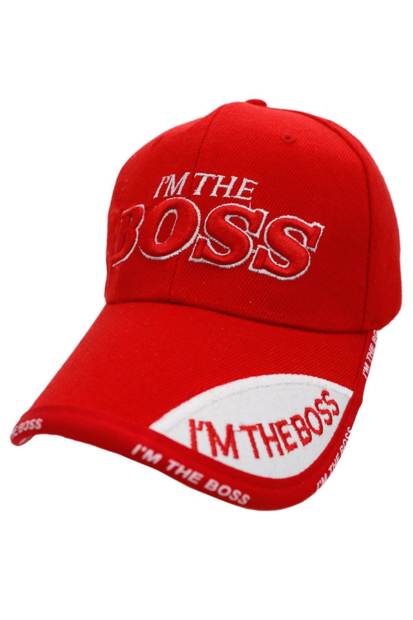 I'M THE BOSS Embroidered Baseball Cap