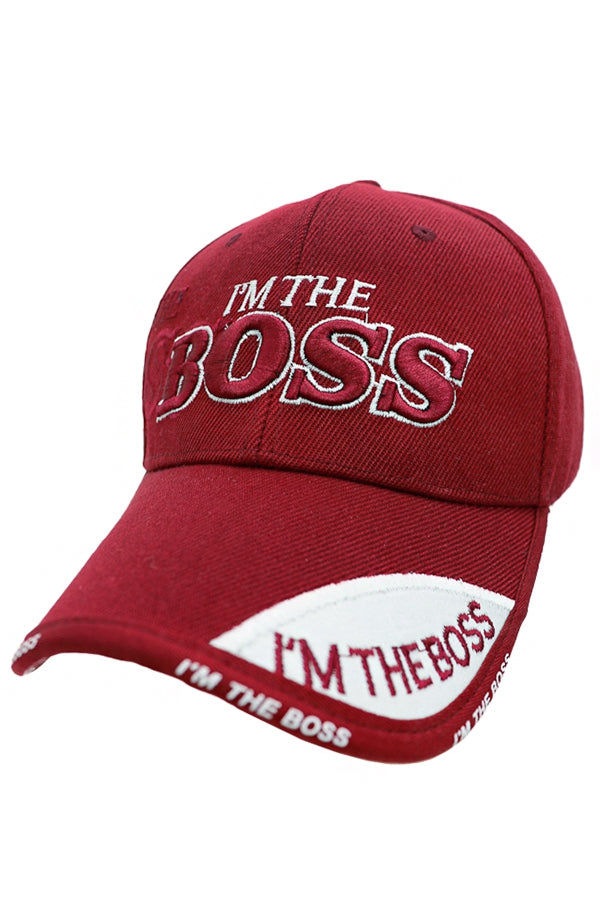 I'M THE BOSS Embroidered Baseball Cap