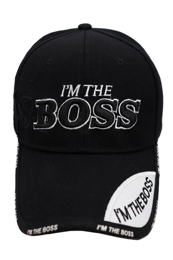 I'M THE BOSS Embroidered Baseball Cap