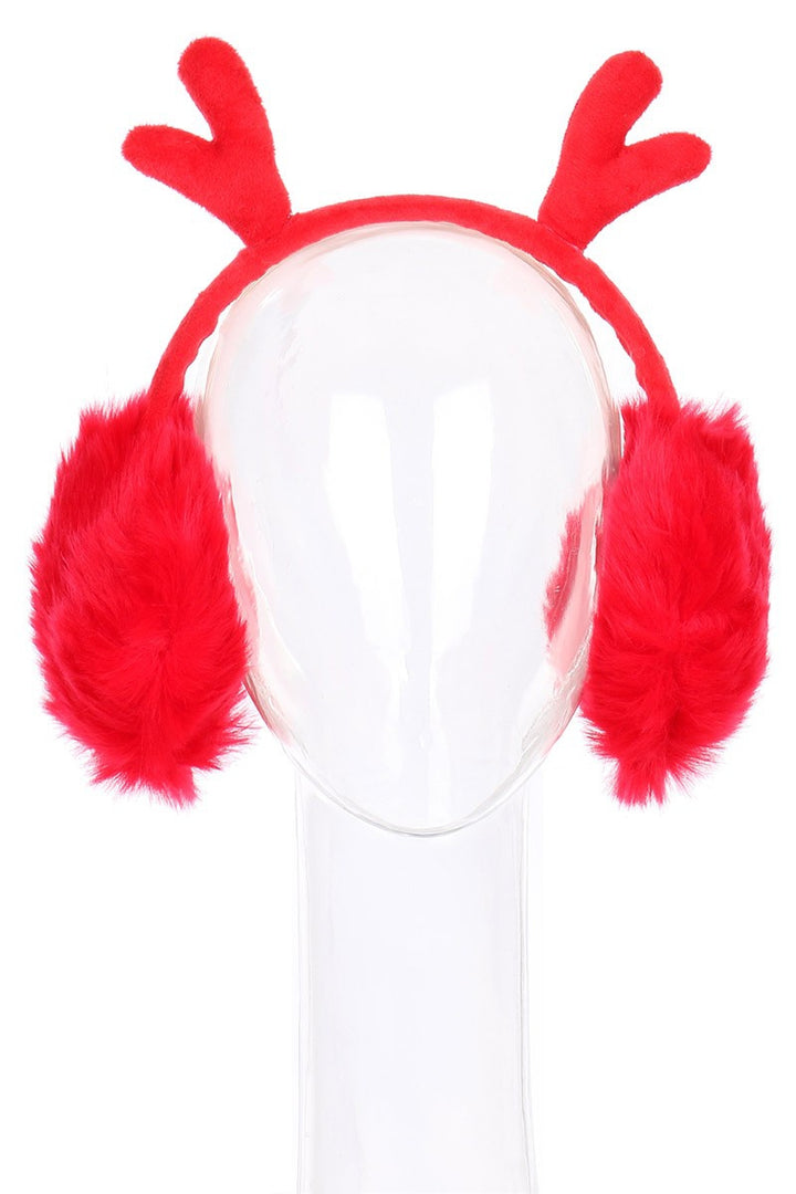 Reindeer Ear Soft Fur Earmuffs