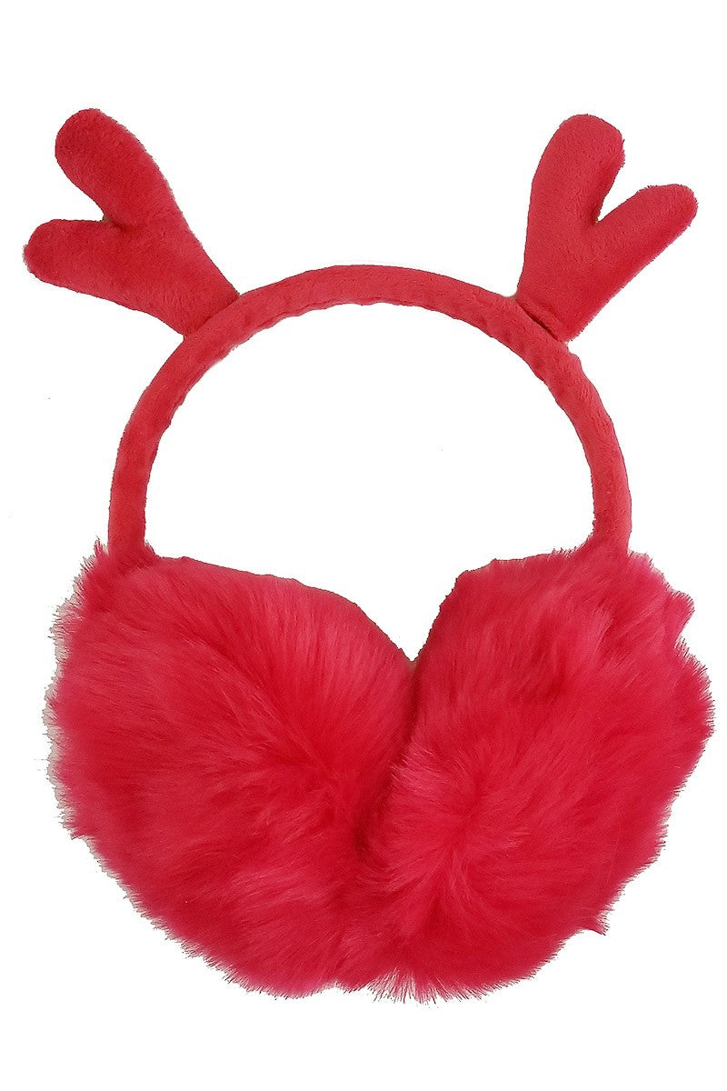 Reindeer Ear Soft Fur Earmuffs