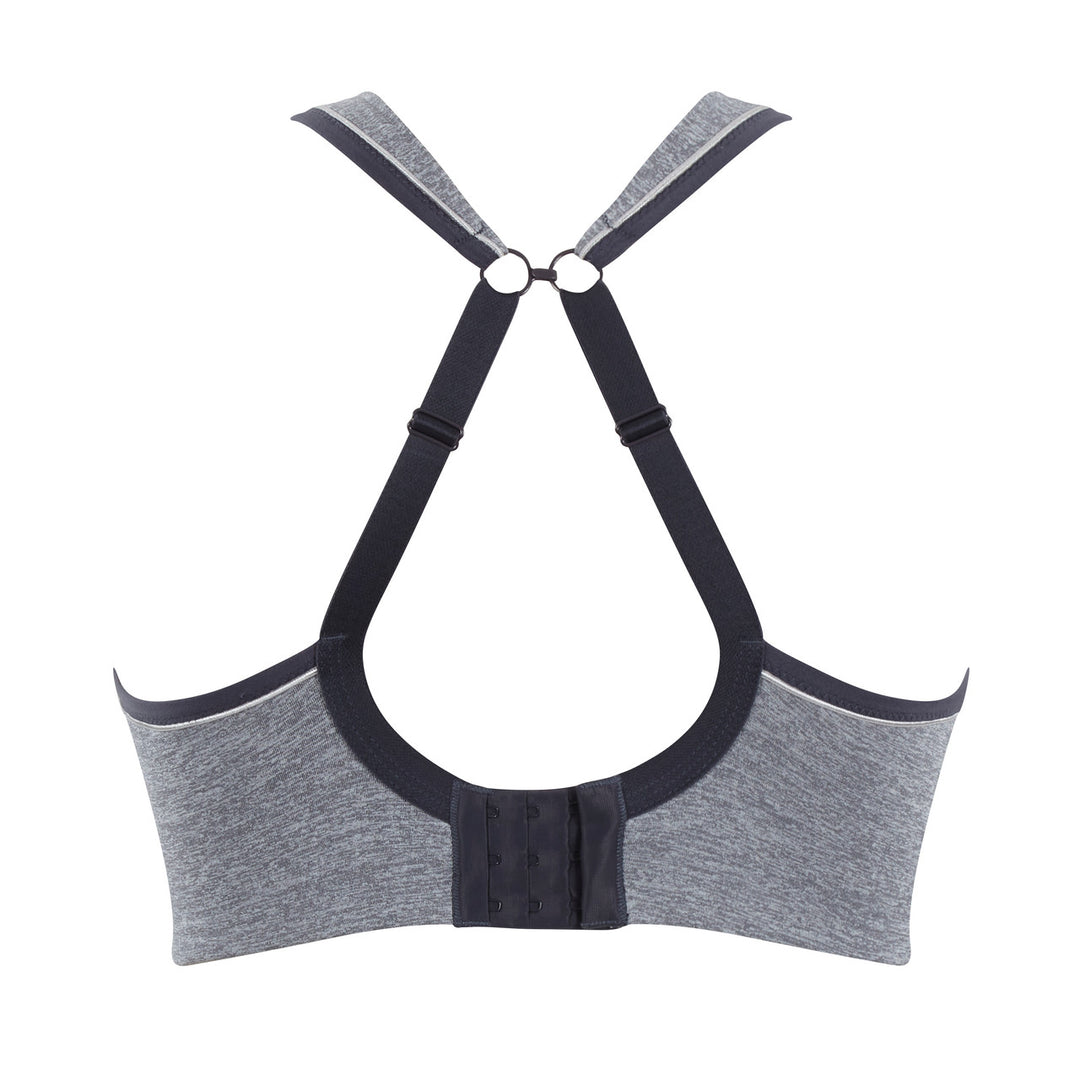 Non-Padded Active Sports Bra - Charcoal Marl